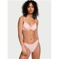 Body by Victoria Lightly Lined Lace-Trim Full-Coverage Bra
