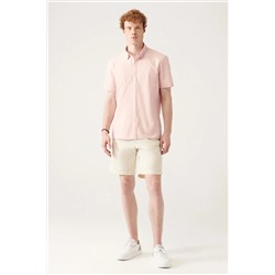 Avva Erkek Bej Esnek Belli Relaxed Fit Şort E003652