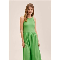 Vestido combinado algodón -  Mujer | MANGO OUTLET España
