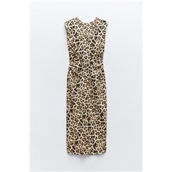 VESTIDO MIDI CINTURA DRAPEADA
