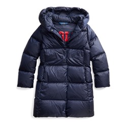 Girls 7-16 Quilted Down Long Coat