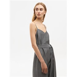 Платье на бретелях MINUS из экологичного льна и поливискозы
