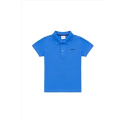 Erkek Çocuk Saks Basic Polo Yaka Tişört