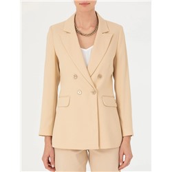 Bej Slim Fit Ceket