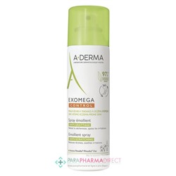 A-Derma Exomega Control Spray Emollient Anti-Grattage Peaux Sèches 200ml