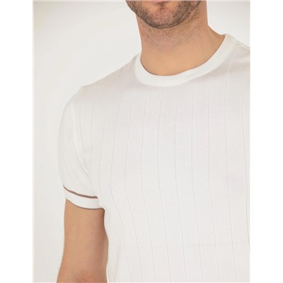 Ekru Slim Fit Kazak