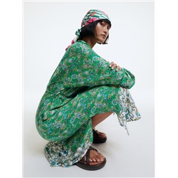 Midikleid aus Viskose