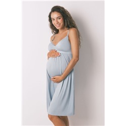 Camisón técnico "maternity" soft touch azul