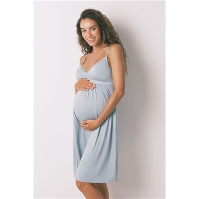 Camisón técnico "maternity" soft touch azul