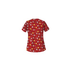 UA Christmas Chicks Red Scrub Top