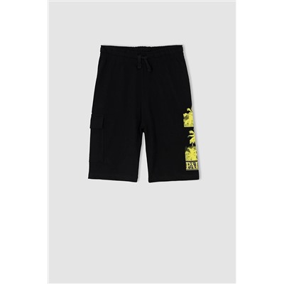 Defacto Erkek Çocuk Regular Fit Penye Şort Y6406A622SM