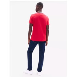 Embroidered Flag Stripe Logo T-Shirt