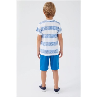 Erkek Çocuk Kobalt Mavi Pijama Takımı