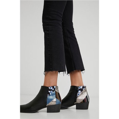 Botines patch denim