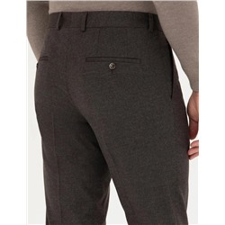 Kahverengi Slim Fit Kumaş Pantolon