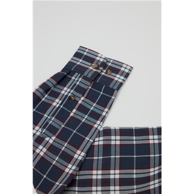 Camisa Azul marino y marrón