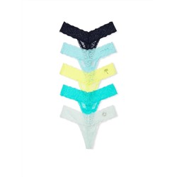 VICTORIA'S SECRET 5-Pack или 7-Pack Lace Thong Panties
