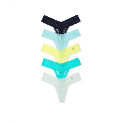 VICTORIA'S SECRET 5-Pack или 7-Pack Lace Thong Panties