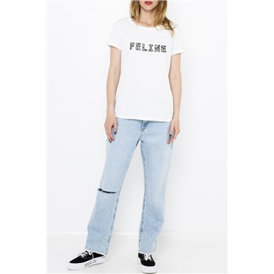 Camiseta de algodón orgánico Blanco