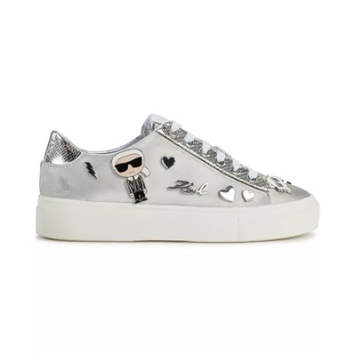 KARL LAGERFELD PARIS Women's Cate Pins Lace-Up Sneakers