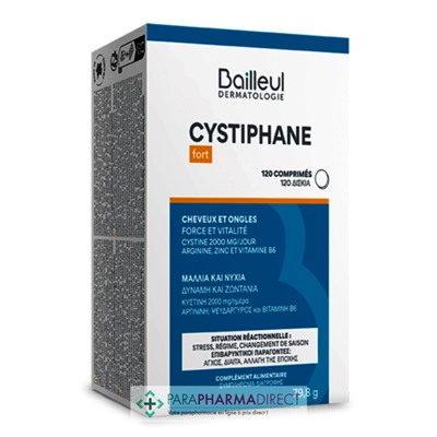 Bailleul Cystiphane Fort - Cheveux & Ongles 120 Comprimés