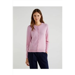 United Colors of Benetton Kadın Bisiklet Yaka Merino Hırka 122A1002D5485-5T9