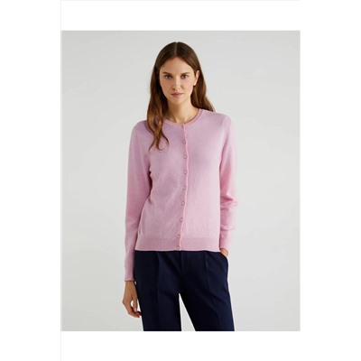 United Colors of Benetton Kadın Bisiklet Yaka Merino Hırka 122A1002D5485-5T9