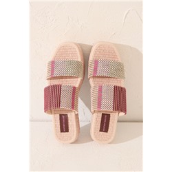 Sandalias plataforma rafia multicolor