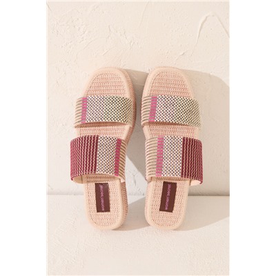 Sandalias plataforma rafia multicolor