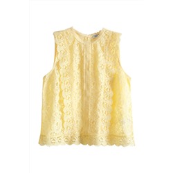 Top de encaje Amarillo