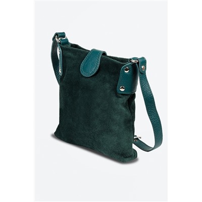 Bandolera de piel Verde