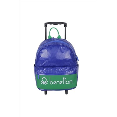 United Colors of Benetton Çekçekli Anaokulu Çantası 70157 Mavi