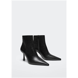 Botín cremallera tacón -  Mujer | MANGO OUTLET Melilla