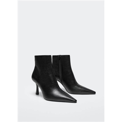 Botín cremallera tacón -  Mujer | MANGO OUTLET Melilla