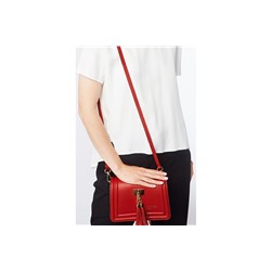 Bandolera de piel Core Rojo
