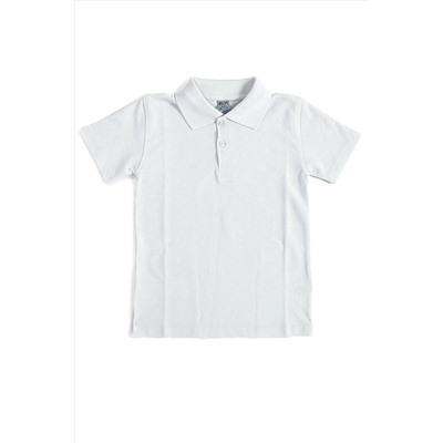 MaviMoure Unisex Çocuk Yaka Kısa Kol Okul T-shirt 14567