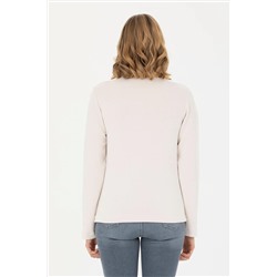 Kadın Taş Dik Yaka Sweatshirt