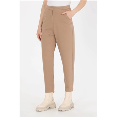 Kadın Camel Örme Pantolon