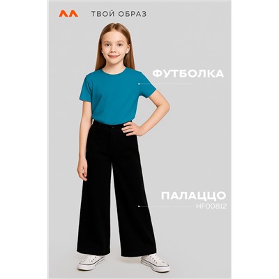 Детская однотонная футболка Happyfox