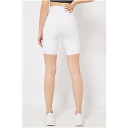 Leggings ciclista cintura alta Blanco