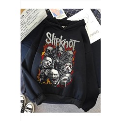 Favorim50tonSlipknot Baskılı Siyah Kapşonlu ( Unisex )