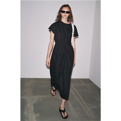 ZW COLLECTION PLEATED MIDI DRESS
