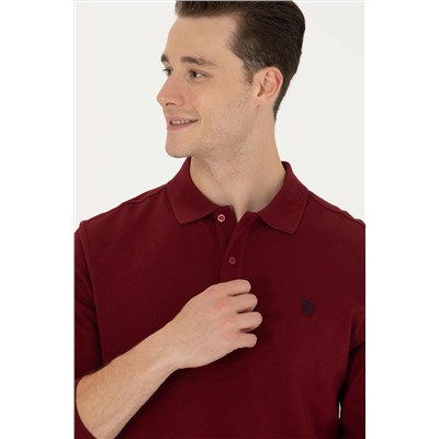 Erkek Bordo Basic Sweatshirt