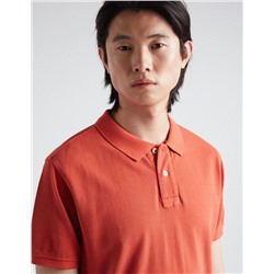 Piquet Polo, Men, Dark Orange