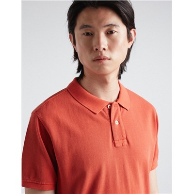 Piquet Polo, Men, Dark Orange