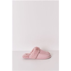 Zapatillas casa pelo sintético rosa