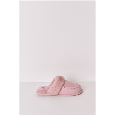Zapatillas casa pelo sintético rosa
