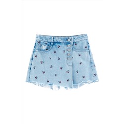 Falda pantalón vaquera Azul