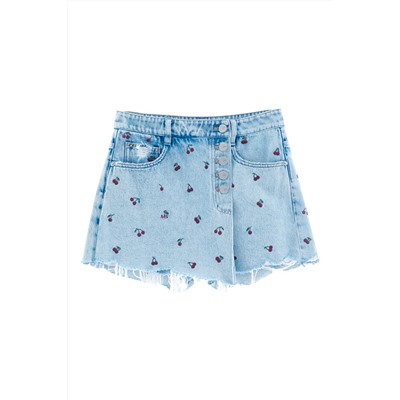 Falda pantalón vaquera Azul