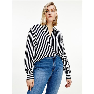 TOMMY HILFIGER CURVE STRIPE BLOUSE